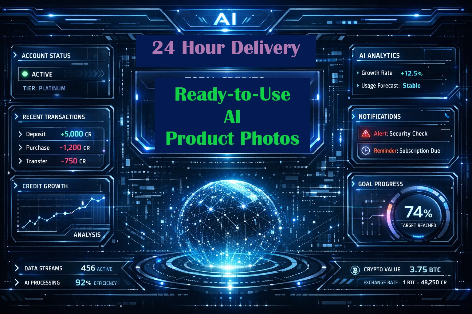 20 AI Product Photos Credits